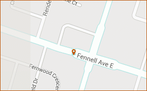 fascination & rosery florist map thumbnail, 1104 Fennell AVE E Hamilton ON L8T1R9